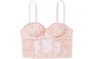 Женский бюстгальтер Victoria's Secret, цвет Cherry blossom pink embroidery