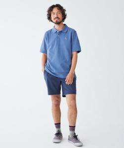 Премиальная рубашка-поло Double L, короткий рукав, вышивка в виде сапог, японский крой.