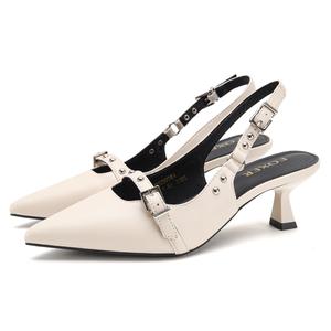 Женские туфли на тонком каблуке и высоком каблуке FOXER, Beige