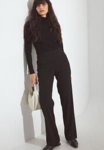 Брюки NA-KD STRAIGHT SUITING , Black