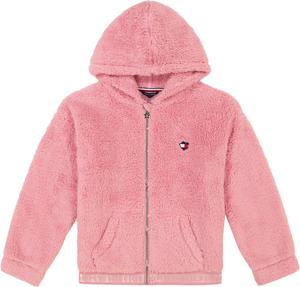 Флисовый свитер с круглым вырезом для девочек от Tommy Hilfiger, Pale Primrose
