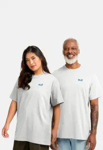 Футболка с принтом «живи на природе» Jack Wolfskin, Paw Stark White