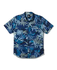 Мужская классическая рубашка с коротким рукавом Blueweed Quiksilver, синий