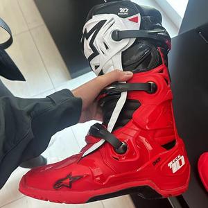 ALPINESTARS PROTECTS Кроссовые мотоциклетные ботинки italian a-star t10 для эндуро, красные, размер 43