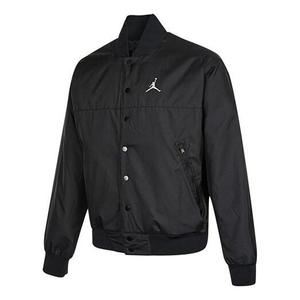 Куртка Men's Air Jordan Logo Baseball Collar Jacket Autumn Black, черный