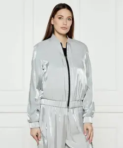 Бомбер Regular fit Armani Exchange, серый