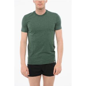 Футболка из хлопковой пижамы с круглым вырезом Dsquared2, зеленый