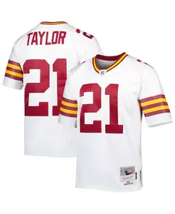 Мужская реплика футболки Washington Football Team 2007 Legacy Шона Тейлора в белом цвете Mitchell & Ness