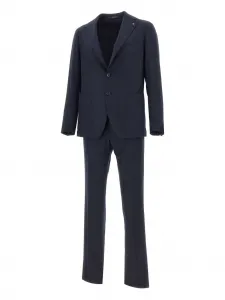 Однобортный костюм Tagliatore, синий