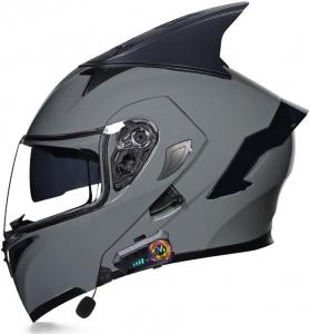 Шлем мотоциклетный Halying Bluetooth, серый