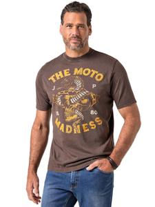 JP1880 Футболка с коротким рукавом темно-коричневого цвета