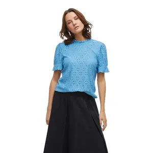 Блузка с коротким рукавом Vila Kawa, синий