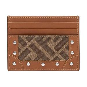 Держатель для карт из холста Unisex Brown FENDI