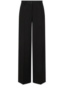 Dolce & Gabbana брюки широкого кроя, черный