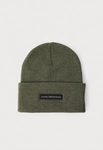 Шапка Alpha Industries LOGO BEANIE UNISEX, Dark Olive/Olive