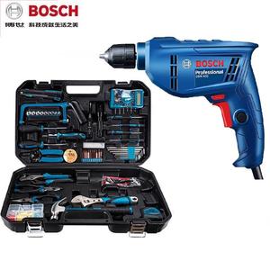 Дрель электрическая Bosch GBM400 + набор инструментов для сверления