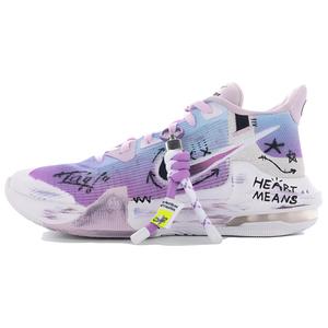 Nike Air Max Impact 3 Износостойкие противоскользящие низкие баскетбольные кроссовки Унисекс Белый Фиолетовый Светло-фиолетовый