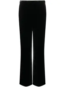Бархатные брюки прямого кроя P.A.R.O.S.H., черный
