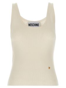 Вязаный топ Moschino, белый