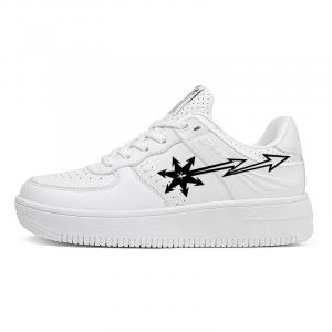 BEAR UNION Скользоустойчивые водонепроницаемые амортизирующие износостойкие лоу-топ скейтборд-кроссовки унисекс белый цвет, цвет White