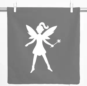 Декоративная наволочка Huuraa "Подарок феи" 40x40 см, стальной серый хлопок, украшение для феи Hellweg Druckerei