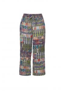 Короткий размер: брюки с принтом Goldner, мультиколор