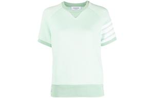 Футболка с четырьмя полосами THOM BROWNE, зеленая
