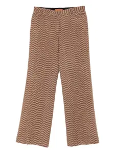 Брюки с узором зигзаг Missoni, коричневый
