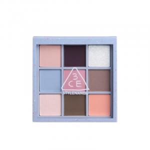 Тени для век с девятью оттенками, легко растушевываются, создают естественный контур 3CE