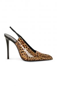 Туфли Saint Laurent Raven Slingback, цвет Manto Naturale