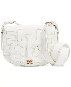 Сумка Bay Small Dye Cut Saddle Sam Edelman, коричневый/бежевый