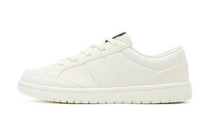 QIAODAN Устойчивые к истиранию, легкие, нескользящие, низкие туфли для скейтбординга, женские, цвет слоновой кости, белые