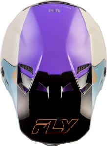 Детский мотокроссовый шлем Fly Racing Formula CC Glide - сертифицирован по стандартам ECE/DOT, легкий поликарбонатный корпус, защитная экипировка для мотокросса - размер Youth Large., Black Carbon/Grey/Silver