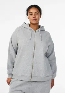 Толстовка на молнии Zizzi, Medium Grey Melange