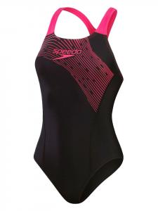 Speedo Купальник "Eco Medley" в черно-розовом цвете