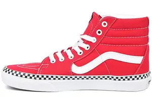 Кроссовки Vans SK8 Hi Check Foxing - Racing Red
