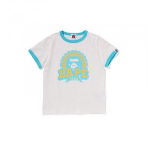Футболка с коротким рукавом ss25 для детей A BATHING APE, белый
