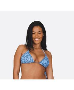 Топ бикини с треугольными чашечками Moroccan Dream OOSC, синий