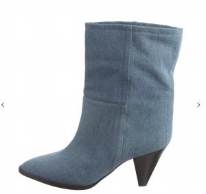 Женские ботильоны с острым носком из джинсовой ткани Isabel Marant, denim