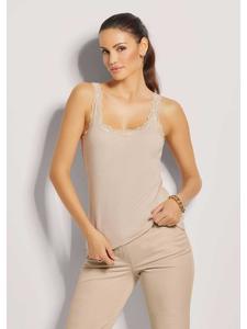 MADELEINE Летний топ без рукавов с элегантным кружевом в берберском стиле