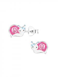 Детские серьги-гвоздики в виде улиток с блестками, набор из 2 штук Alexander York