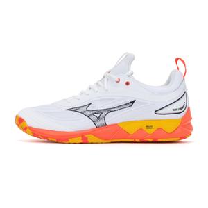 Mizuno Кроссовки Wave Luminous 3 Shock Absorbers, противоскользящие, износостойкие, низкие, унисекс, рассветно-оранжевые