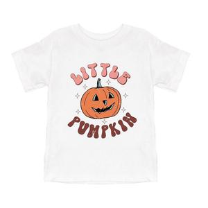 Молодежная футболка Little Pumpkin с короткими рукавами и рисунком в стиле ретро The Juniper Shop, белый