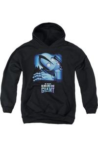 Толстовка Iron Giant с капюшоном для детей "Гигант и Хогарт" Gildan, черный
