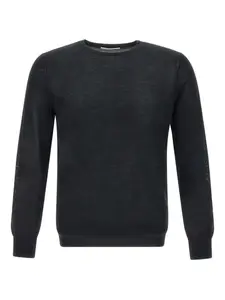 Джемпер в рубчик с длинными рукавами Kangra, черный