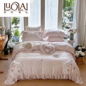 LUOLAI HOME Простыня 150x200 см, вес 1,5 кг, 100% хлопок, цвет WEHS-Tiansi-Mo Shang Hua Kai-Pen