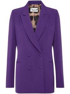 Philipp Plein двубортный блейзер Cady, фиолетовый