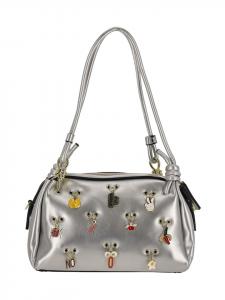 MyMo Женская сумка через плечо серебристого цвета