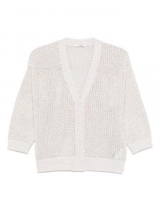 Кардиган, украшенный пайетками Peserico, нейтральный