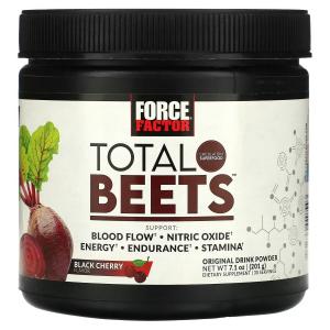 Total Beets, Порошок для оригинального напитка, черная вишня, 7,1 унции (201 г) Force Factor
